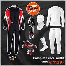 Complete Sparco race-outfit SILVER